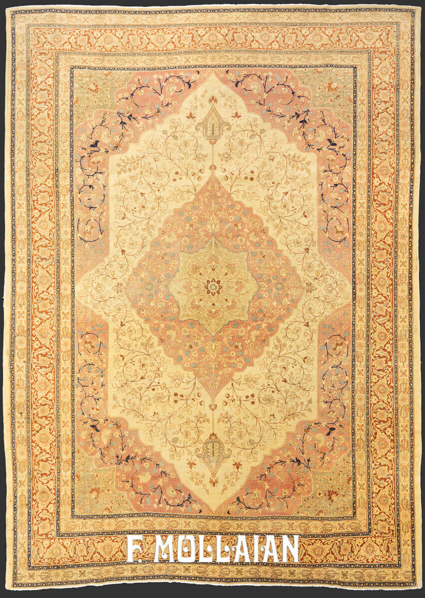 Tapis Antique Tabriz Hadji Djalili Grand n°:742216